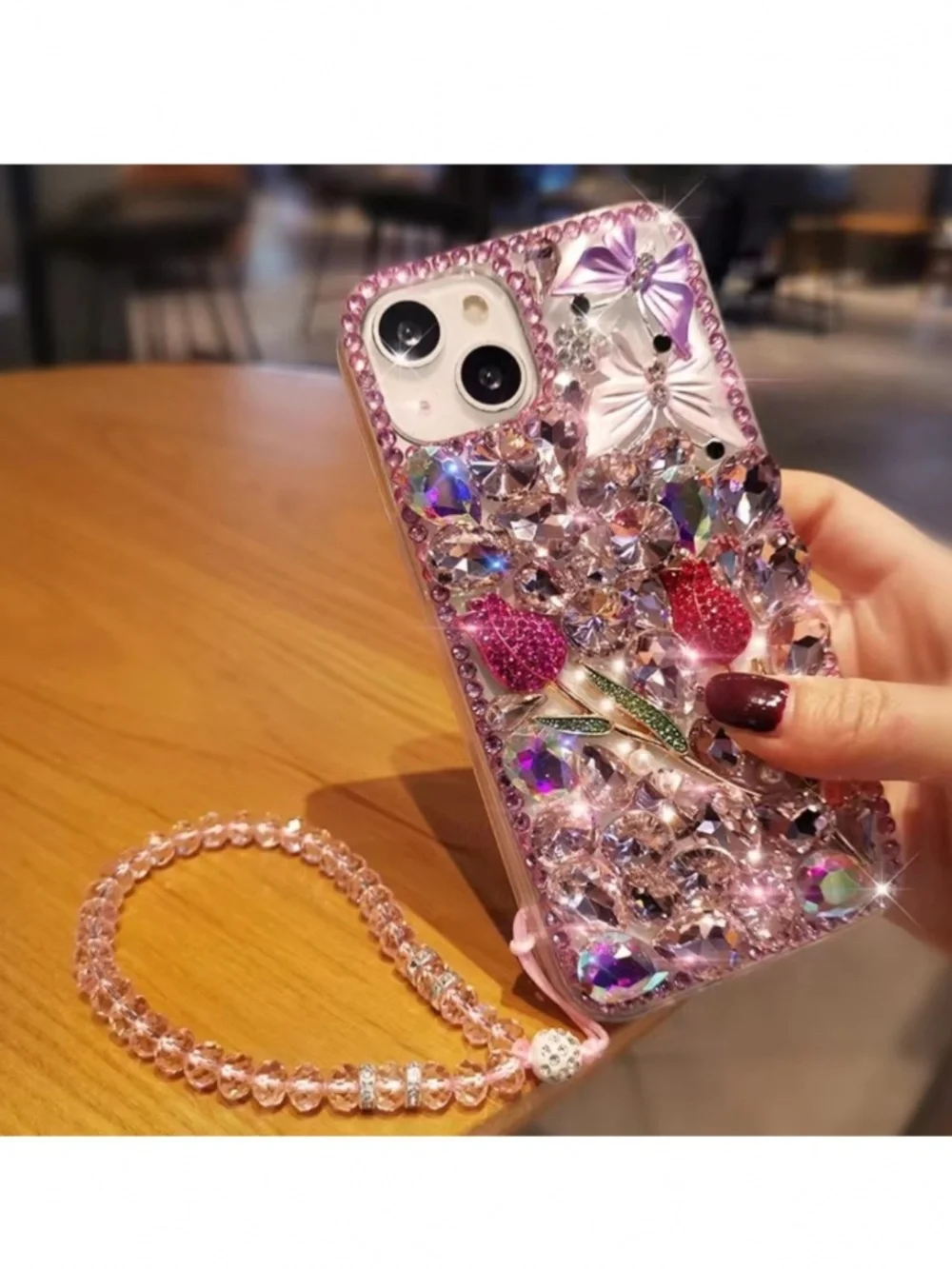 2 items.iphone 13 Luxury Bling rhinestones Case, cute case